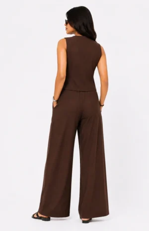 brown co-ord -BACK-wovenery