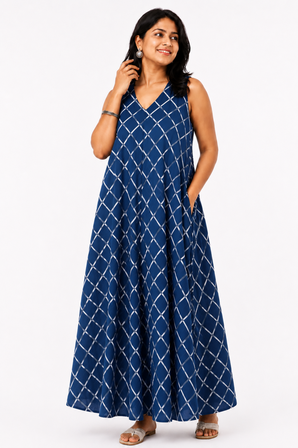 indigo Flare Dress