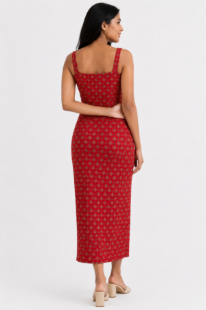 Modal silk dress-BACK