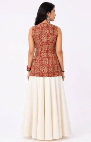waist coat-slub skirt-back-wovenery