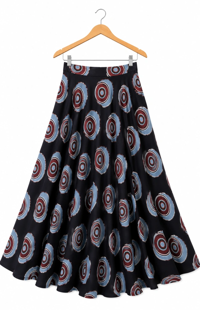 black cotton skirt