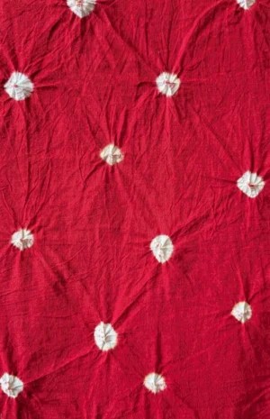 Bandhani-red-wovenery