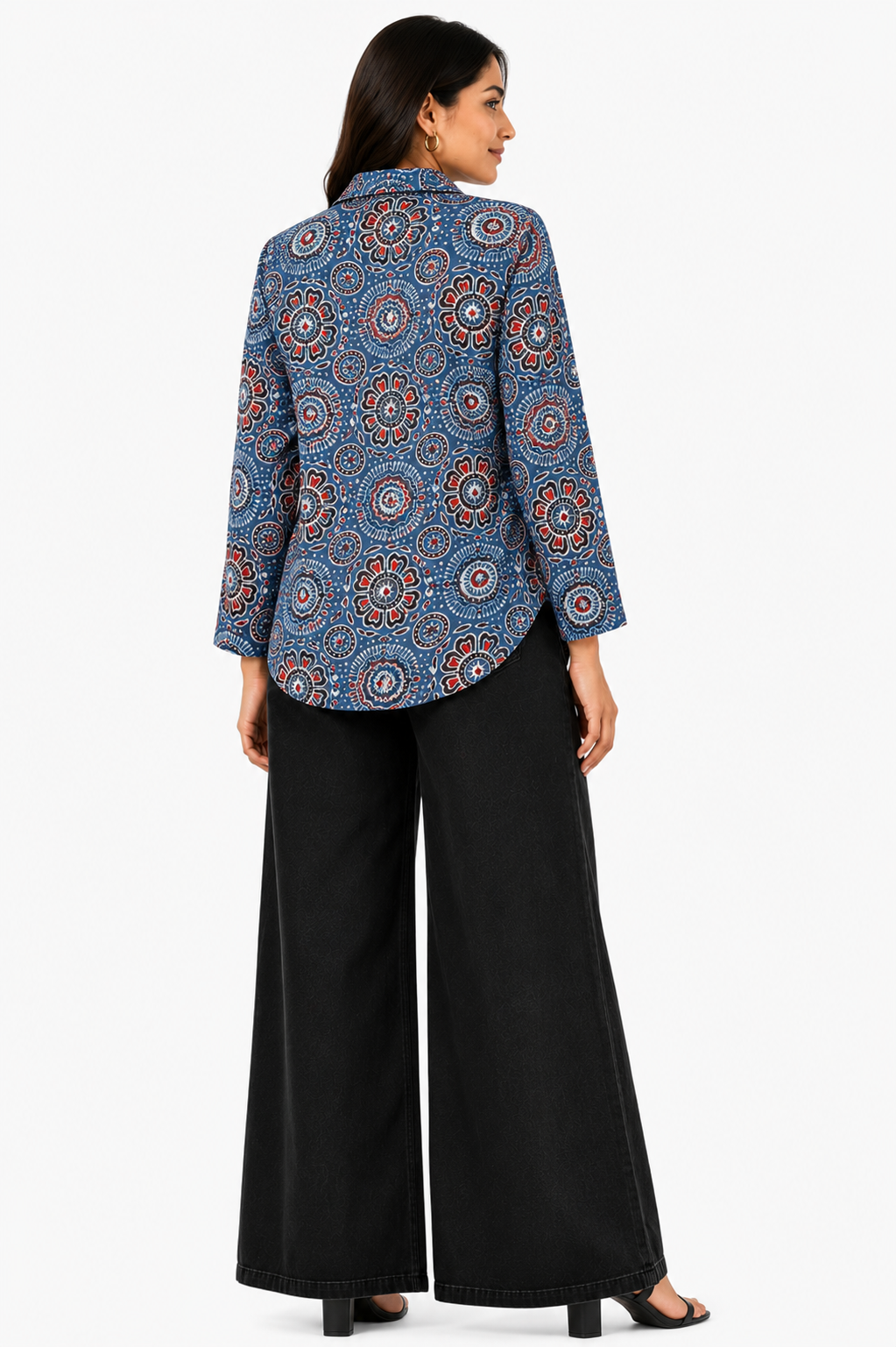 Blue modal shirt-B