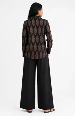 Modal blck shirt-back-wovenery