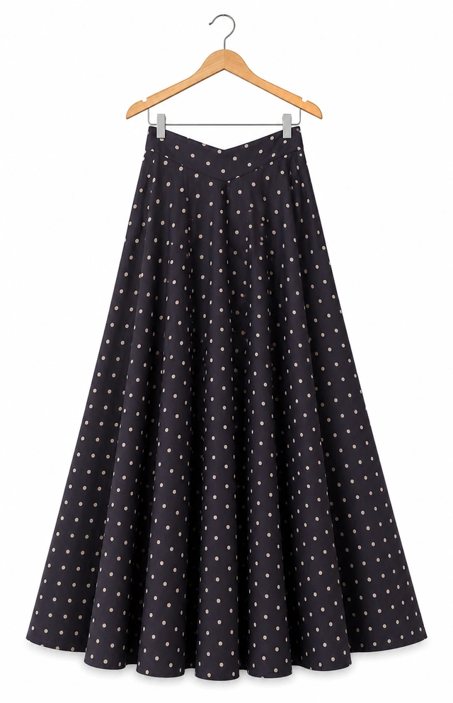 Black polka Skirt