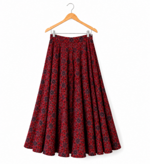 Ajrakh hand block printed skirt