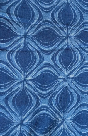 indigo waist coat-wovenery