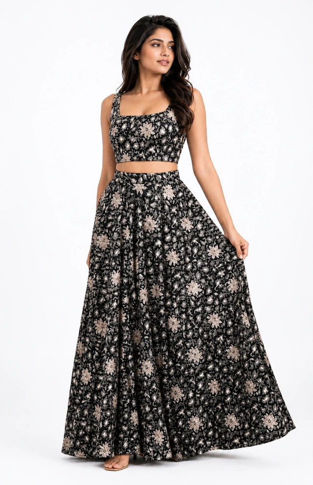 Ajrakh black&white set