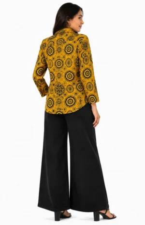 yellow modal shirt-B-wovenery