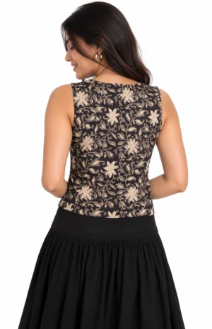 Floral boho top-B