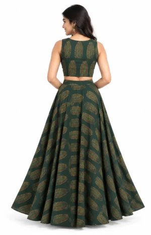 Green skirt set-B