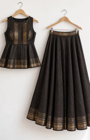 Royal balck silk set
