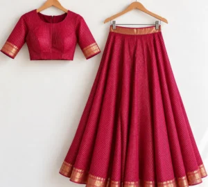 red silk set