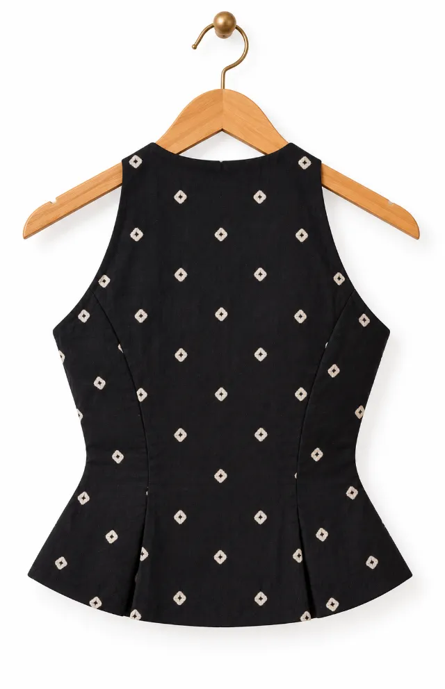 Black Patterned top