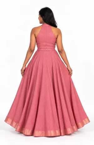 Royal Peach Silk Set