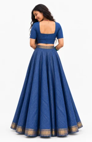 Royal Blue Silk Set