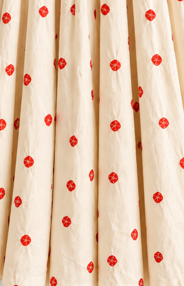 Cream bandhini Skirt