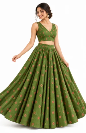 Pure cotton hand Bandhini set