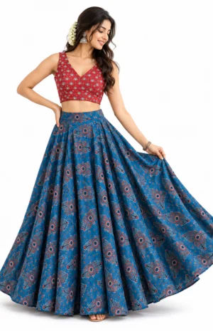 Pure modal silk hand block printed sets