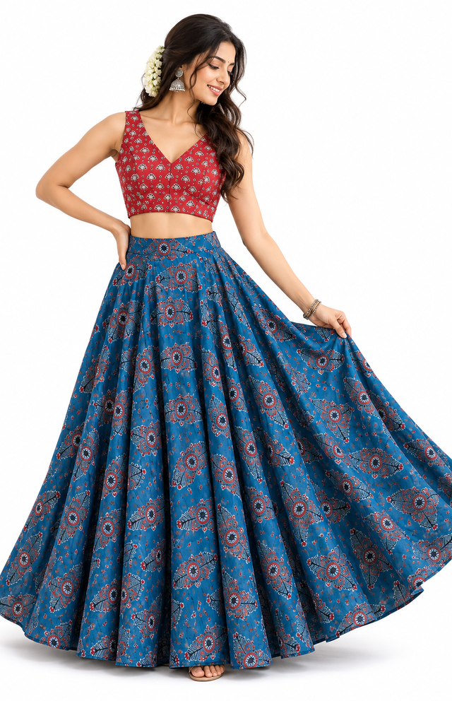 Pure modal silk hand block printed sets