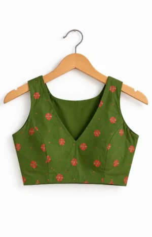 Green blouse