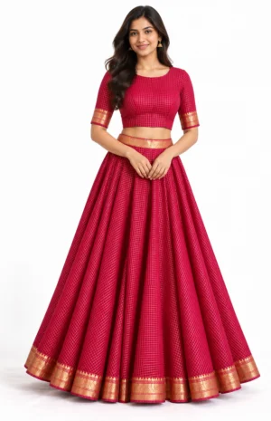 royal red silk set