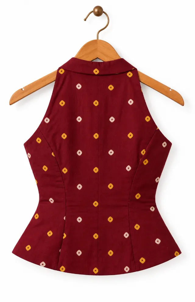 Maroonn topp
