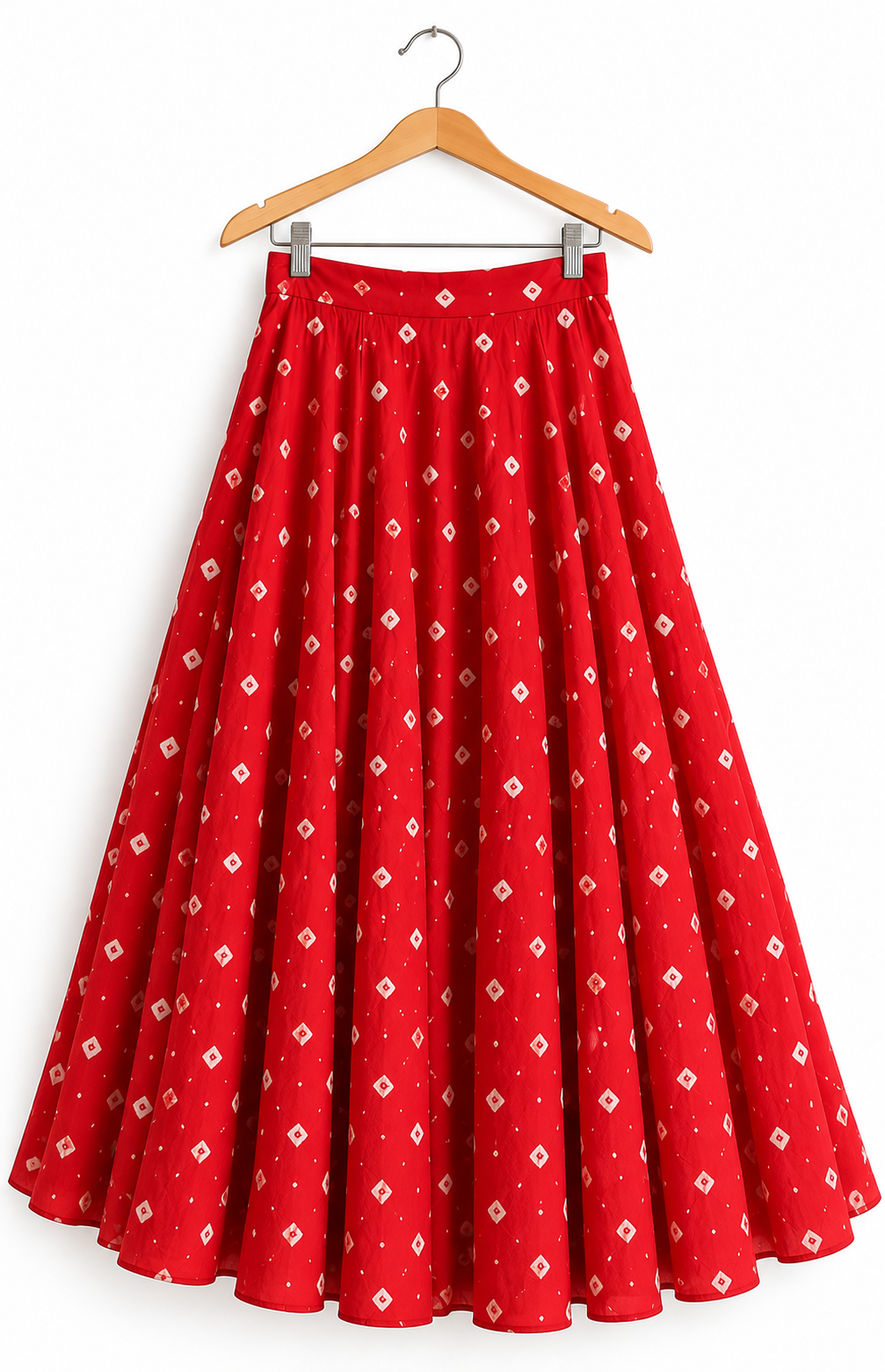 Red badhnini skirt